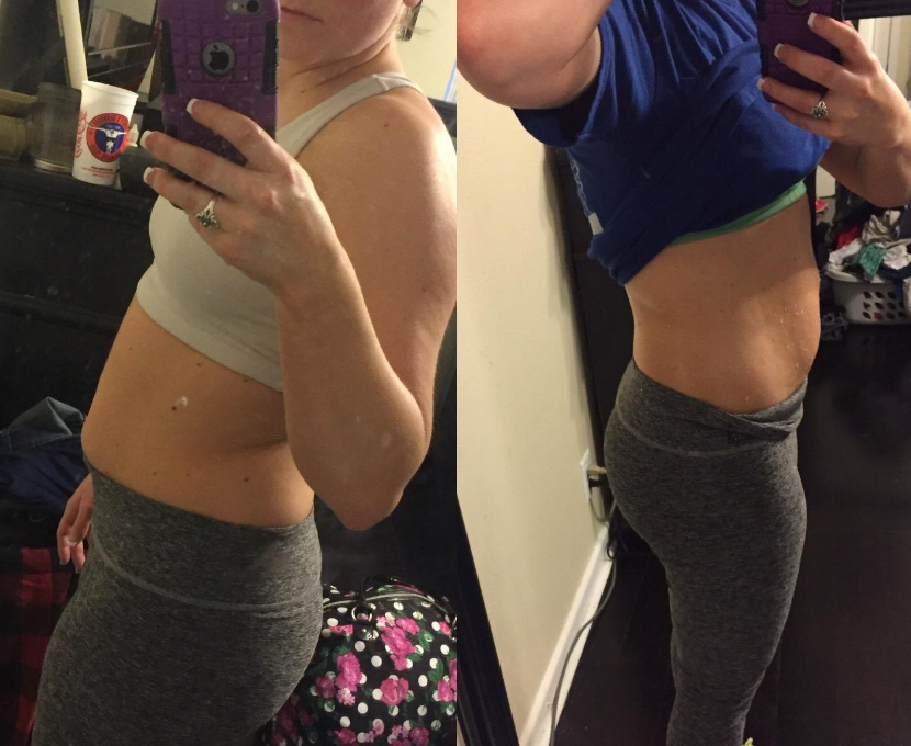 waist trimmer before and after
